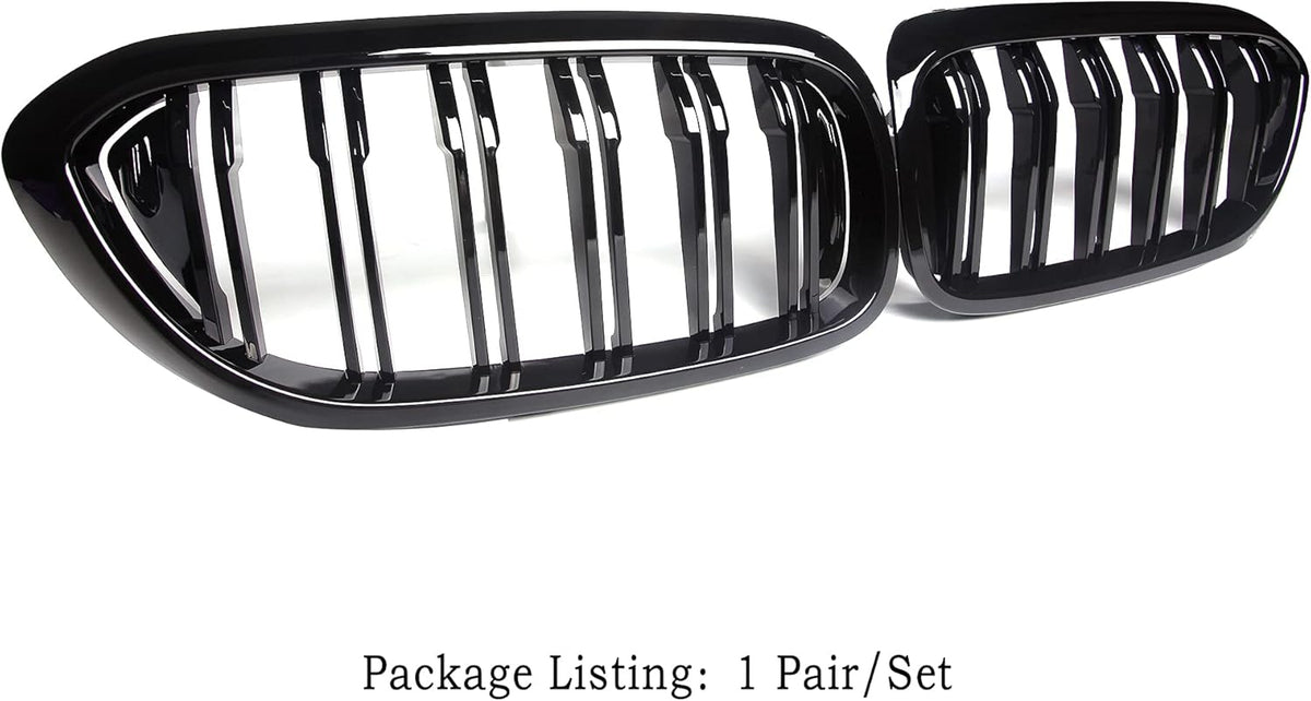 ABS Gloss Black Front Kidney Grille Grill Pack of 2 Z2780