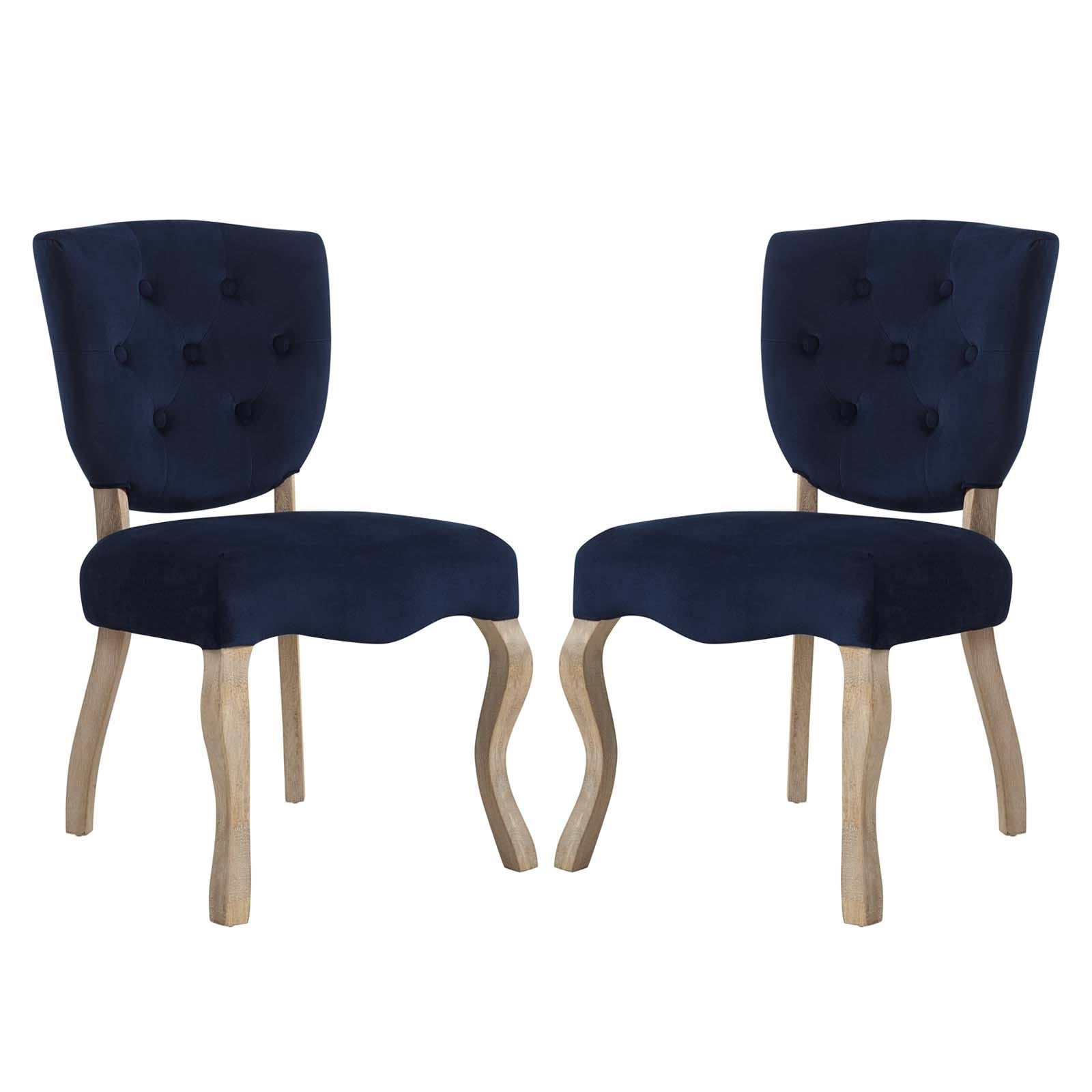 Midnight Blue Dining Side Chair Set of 2 B784