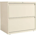 Two-Drawer Lateral File Cabinet, Putty T67485