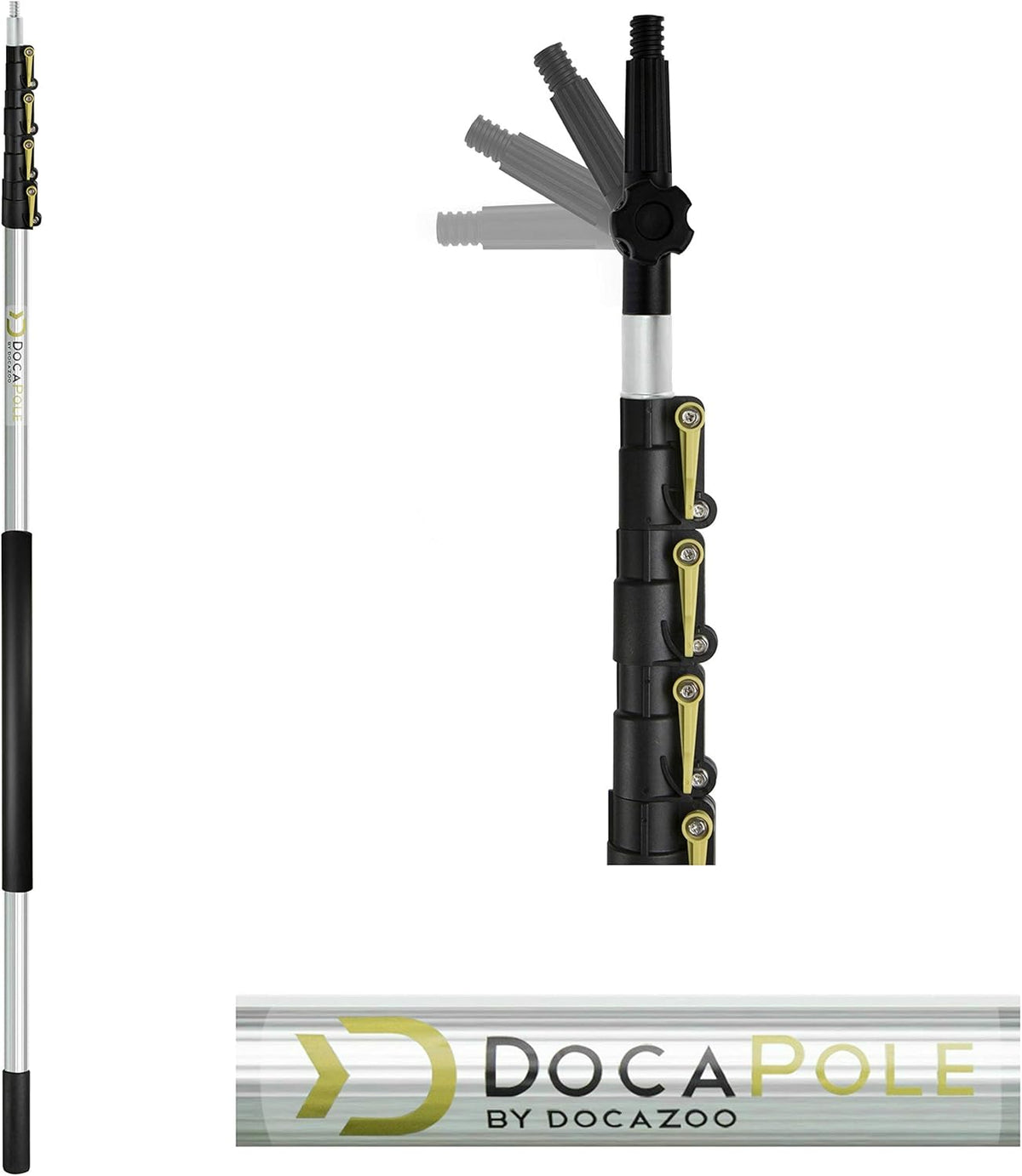 6-24 Foot Telescopic Hard Bristle Scrub Brush Y837882