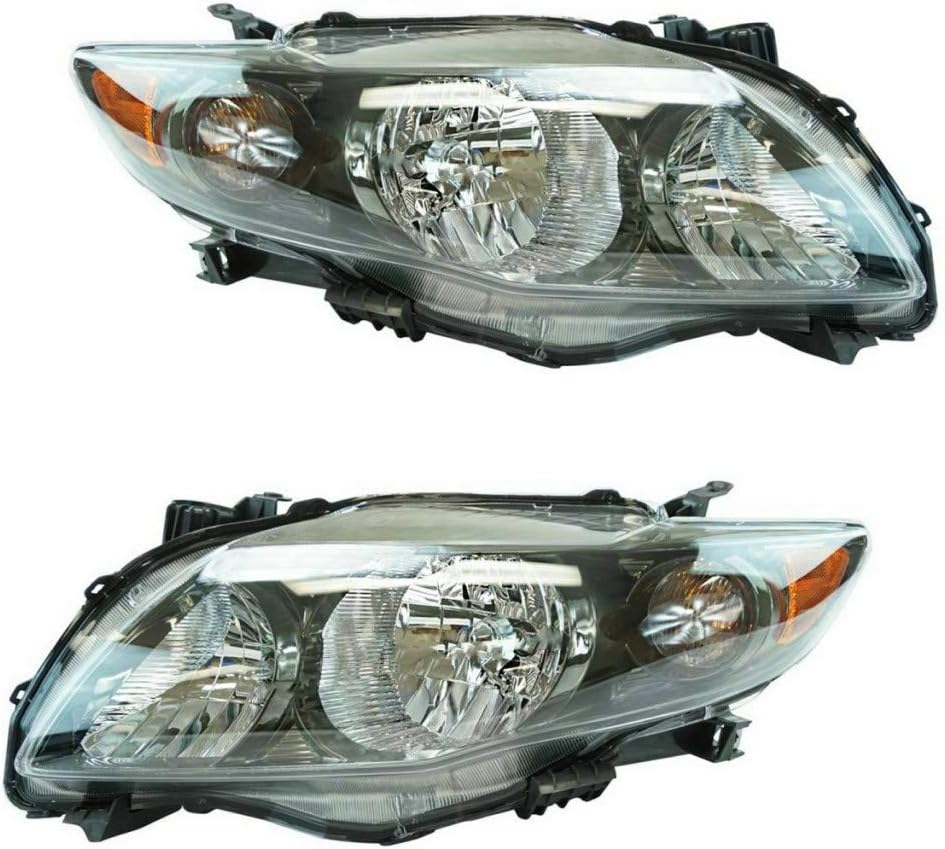 Passenger Side Headlight Assembly for Toyota Corolla 2009 2010 S/XRS Model USA Built W654
