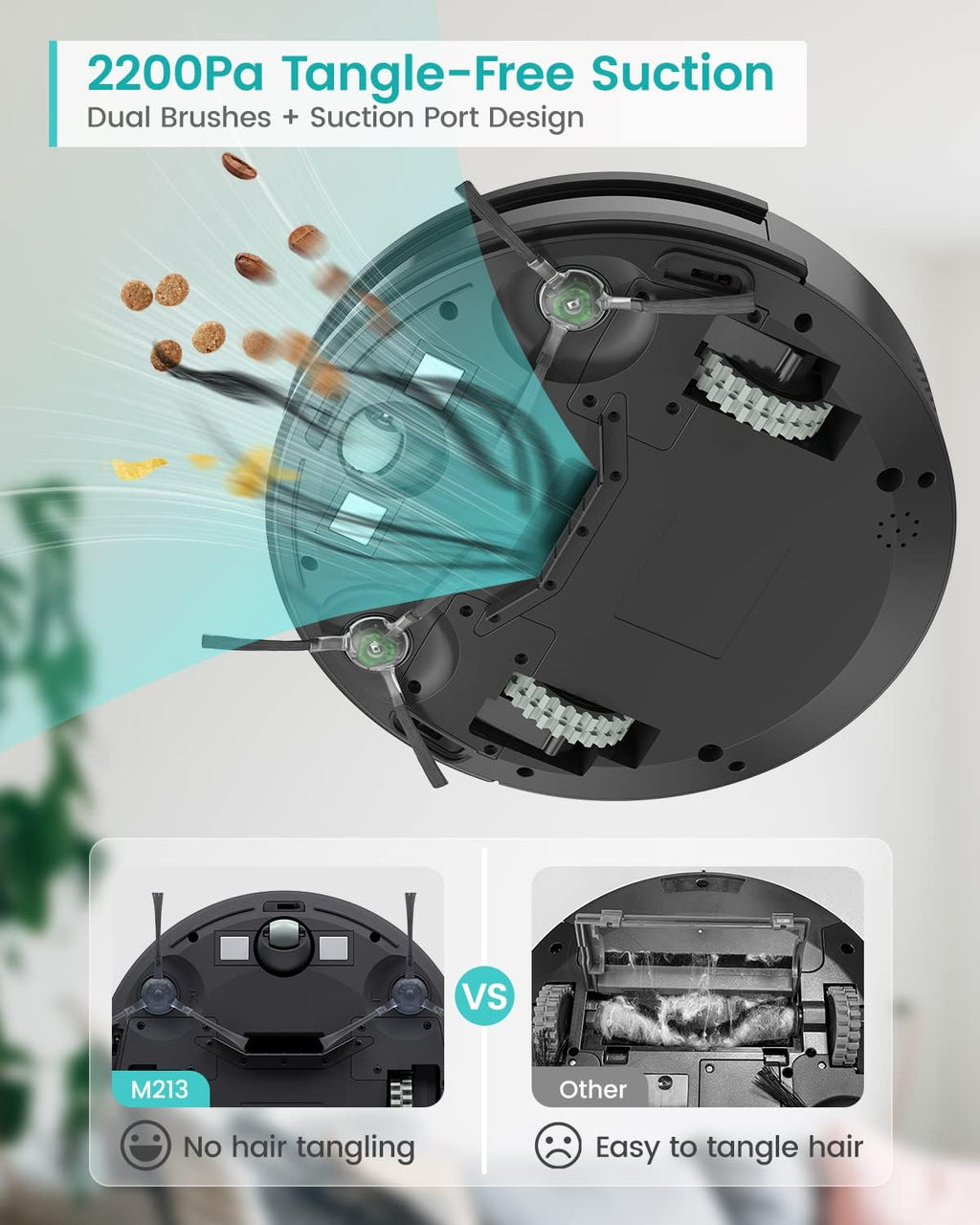Robot Vacuum with 2200Pa Suction V80379