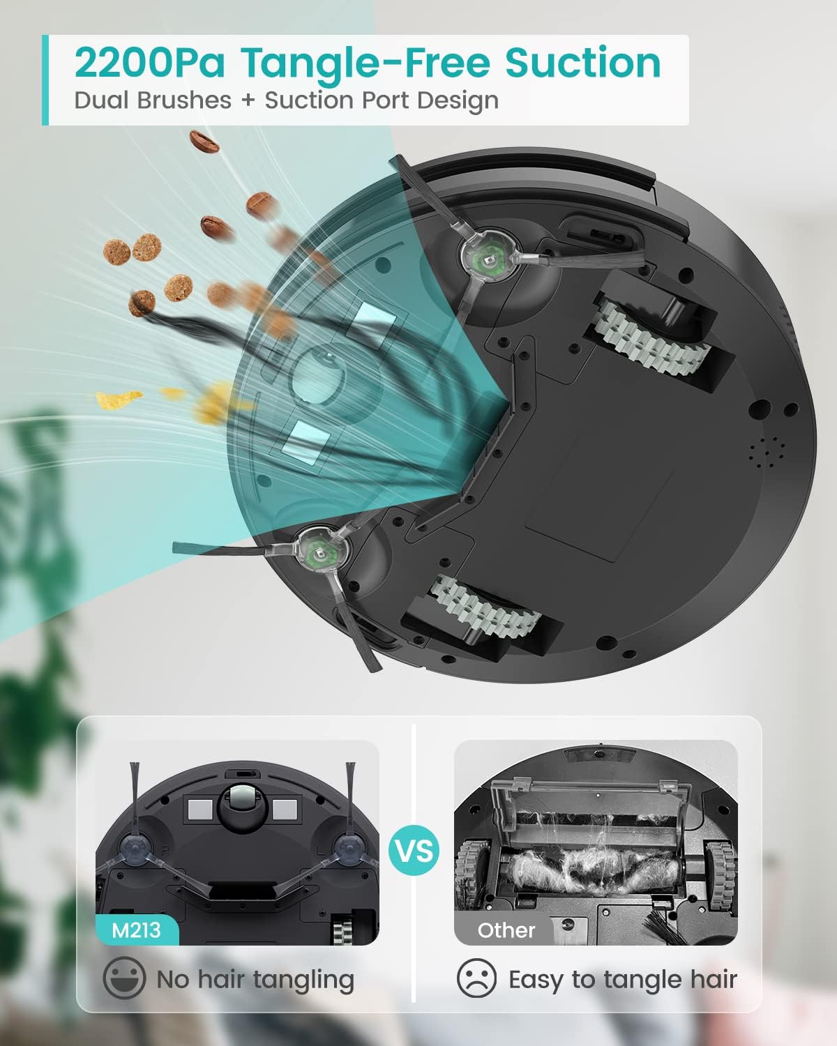 Robot Vacuum with 2200Pa Suction V80379