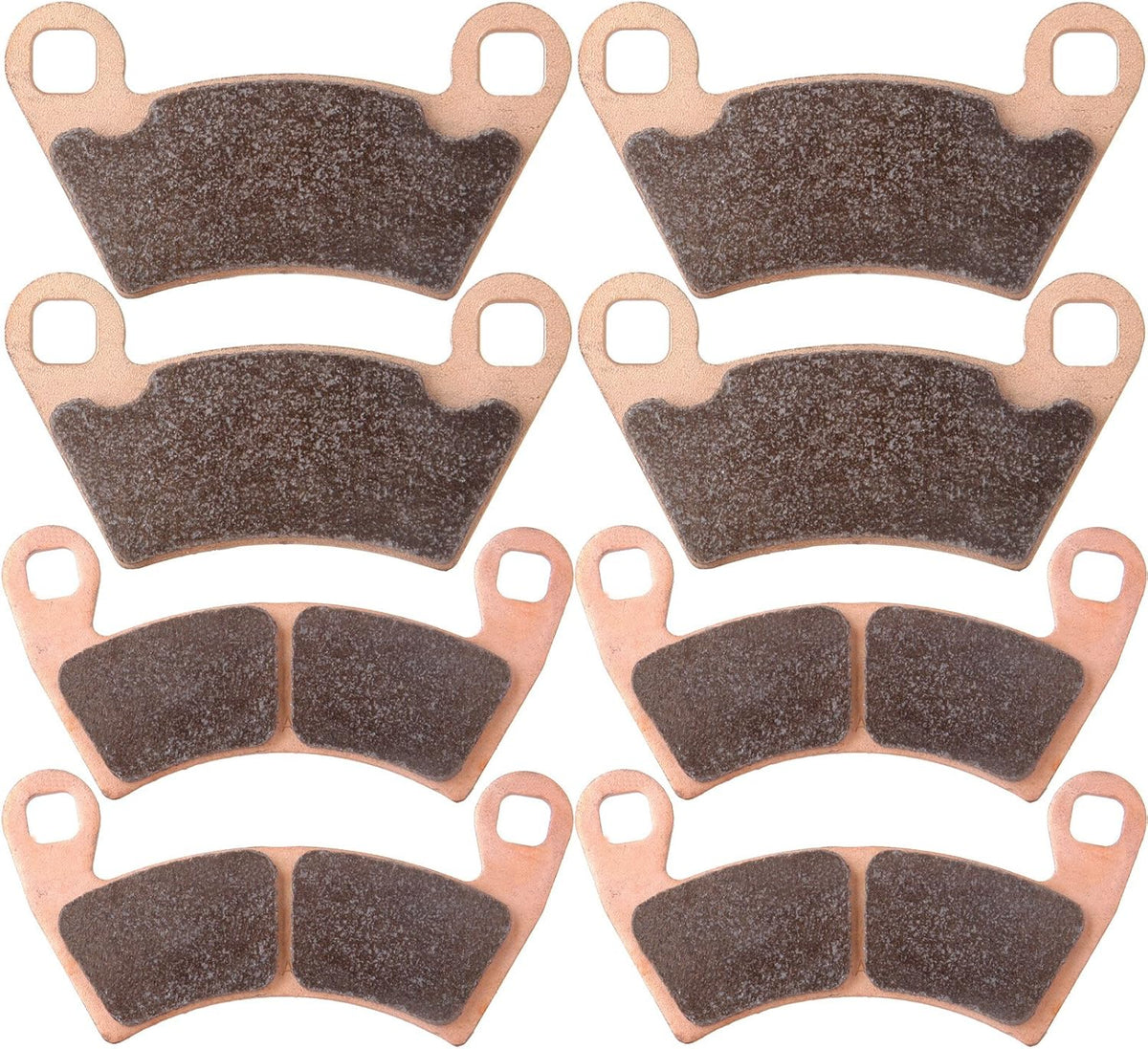 Brake Pads Front and Rear Sintered Replacement Kits Pack of 2 F16698