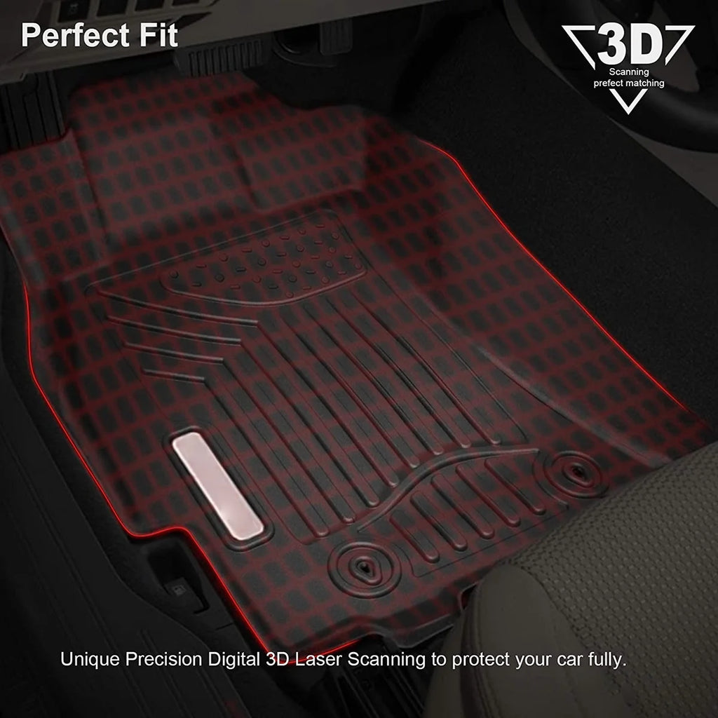 3 Piece TPE Rubber Floor Mats for Subaru Outback & Legacy Full Set All-Weather I100