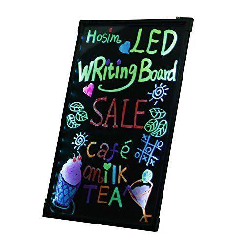 LED Message Writing Board with 8 Colors Markers O1734