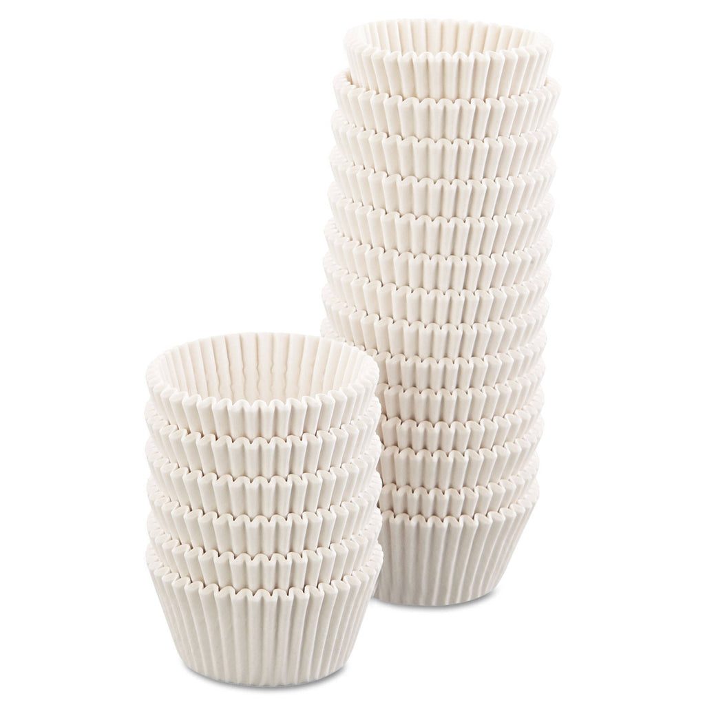 Fluted Bake Cups, White, 500/Pack H937