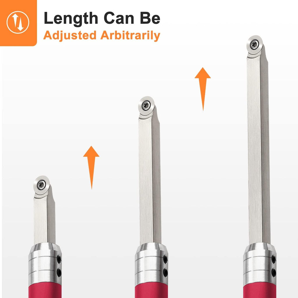 7pc Carbide Woodturning Tools with Detachable Alloy Handle G737