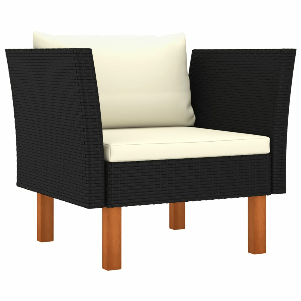 6 Piece Poly Rattan Sectional Outdoor Furniture Set S8015