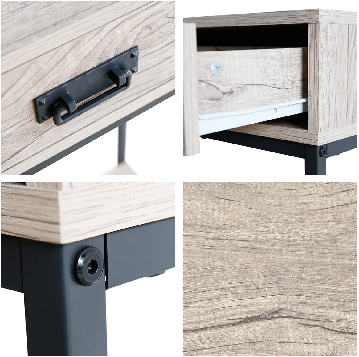2 Drawer Oak Wood Console Table G42719