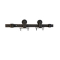Aged Bronze Sliding Barn Door Track and Fitting Set T3835