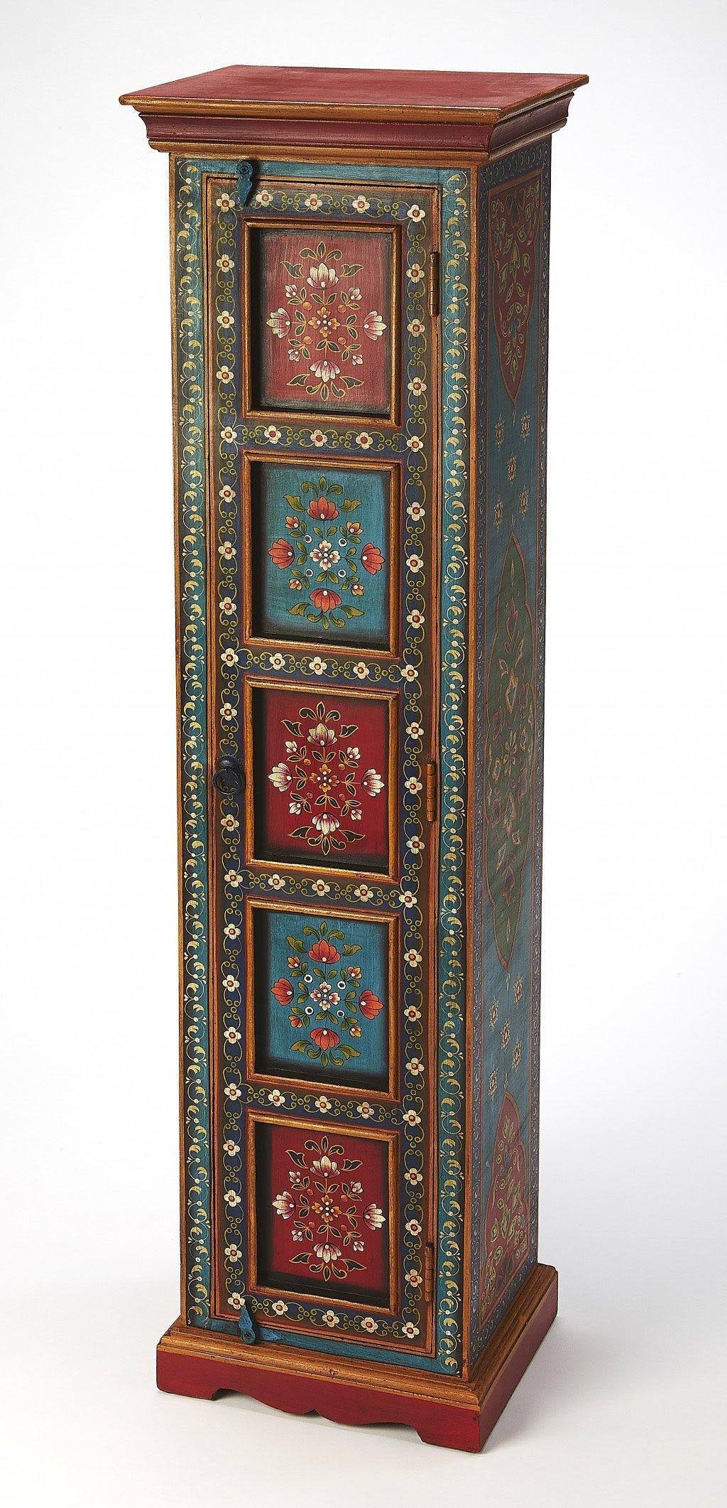 Tall Hand Painted Cabinet M779