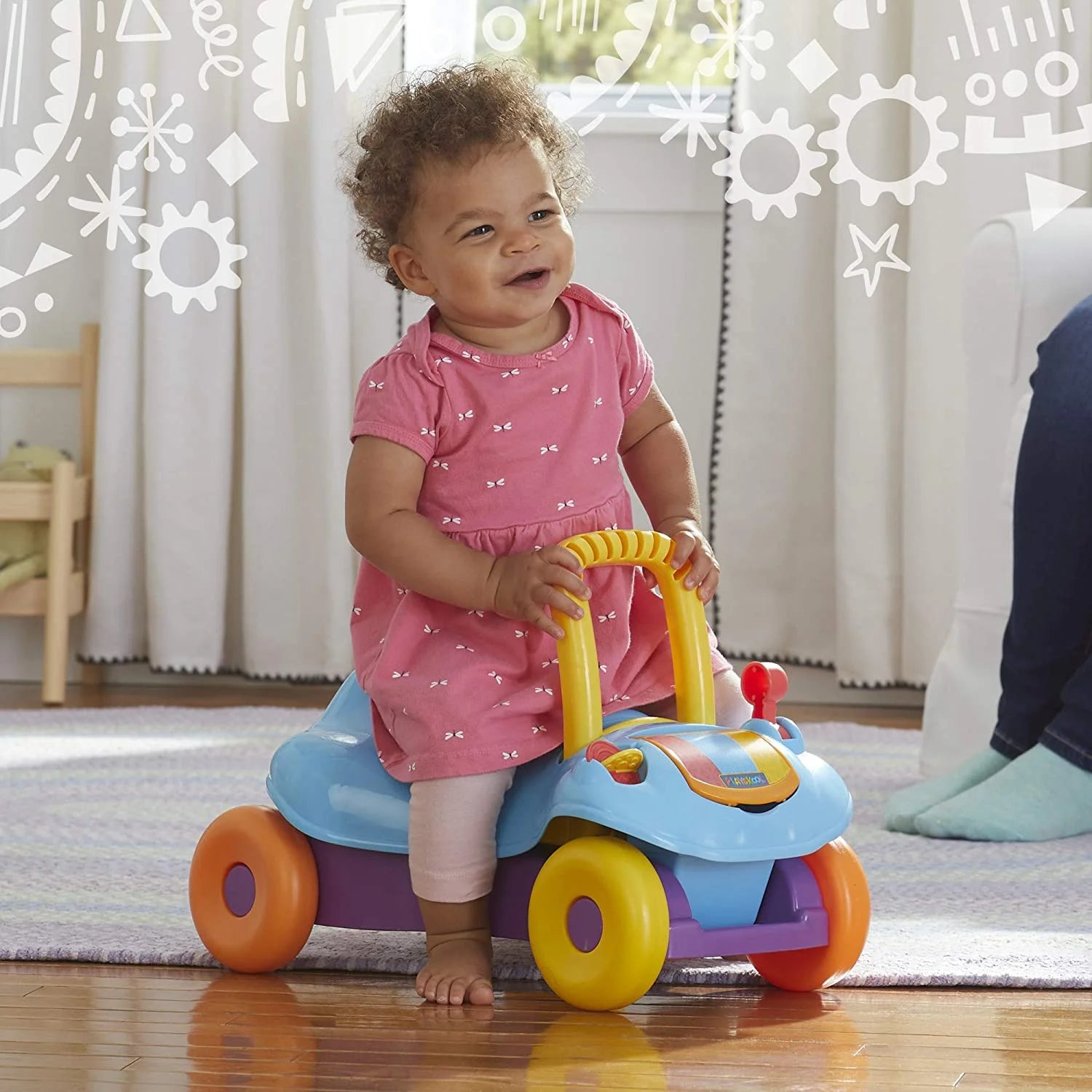 2-in-1 Ride-On Walker Toy M970
