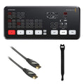 ATEM Mini HDMI Live Stream Switcher with HDMI Cable & Fastener Straps Bundle S145