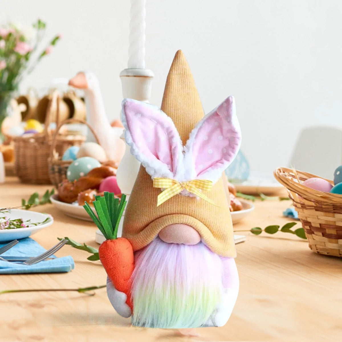 Easter Gnomes Plush Bunny Stuffed Doll Ornaments P627893