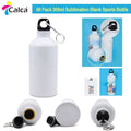 60pcs White Aluminum Sports Bottle 500ml with Individual Box Z58285