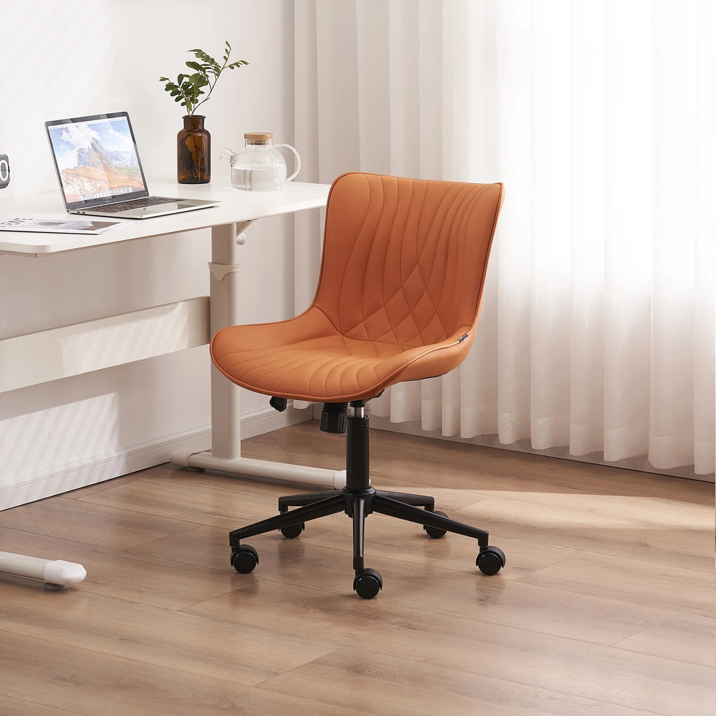 Camel PU Adjustable Ergonomic Office Chair with Wheels N5365