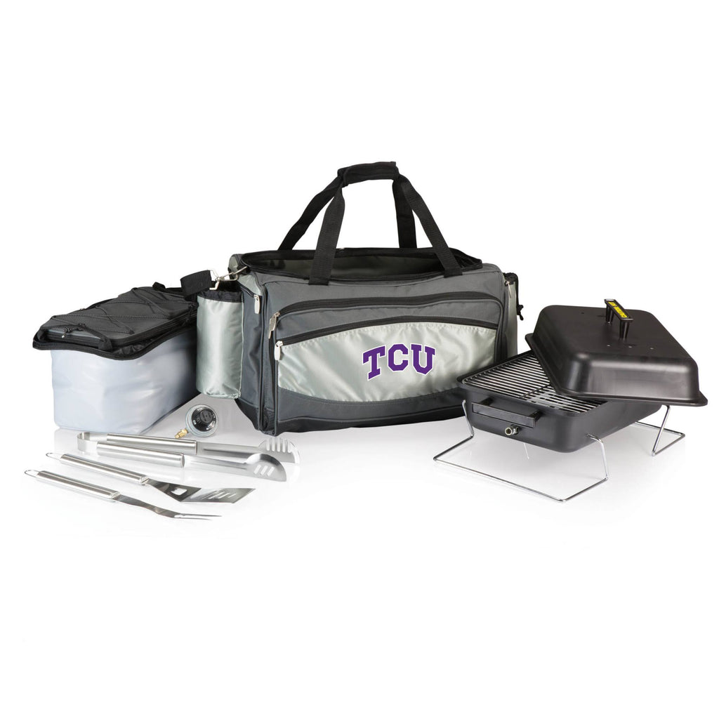 TCU Horned Frogs Cooler and Propane Gas Grill P834431