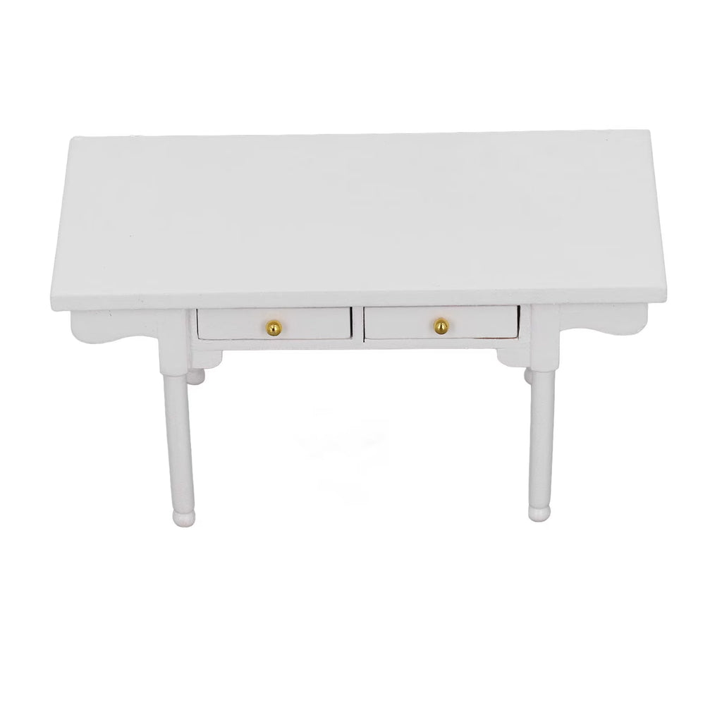 12 Desk Wooden Miniature Table Dollhouse Furniture W870