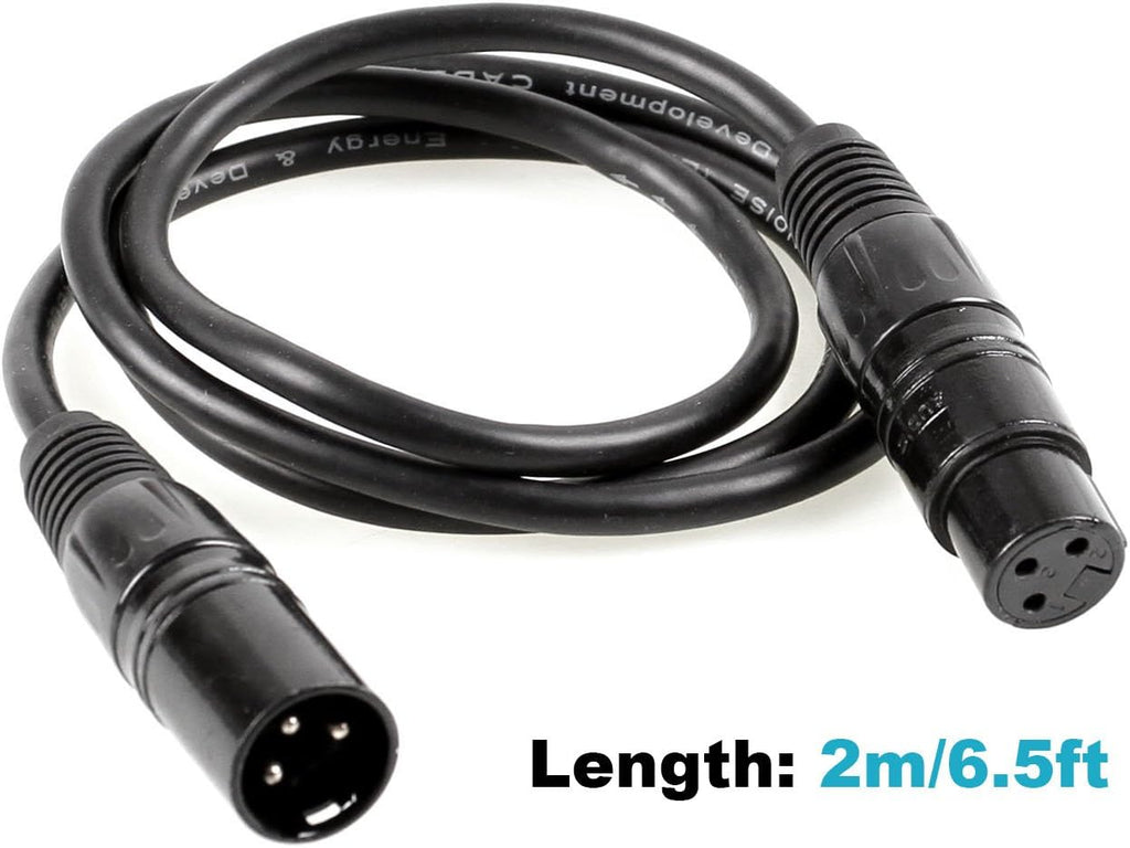 20 Pack 6.5FT 3-Pin DMX Cable Stage Light Wire K40428