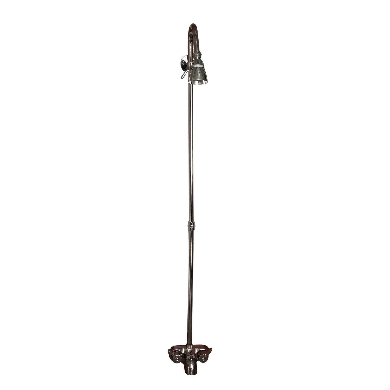Polished Diverter Bathcock with Riser and Showerhead Q51844
