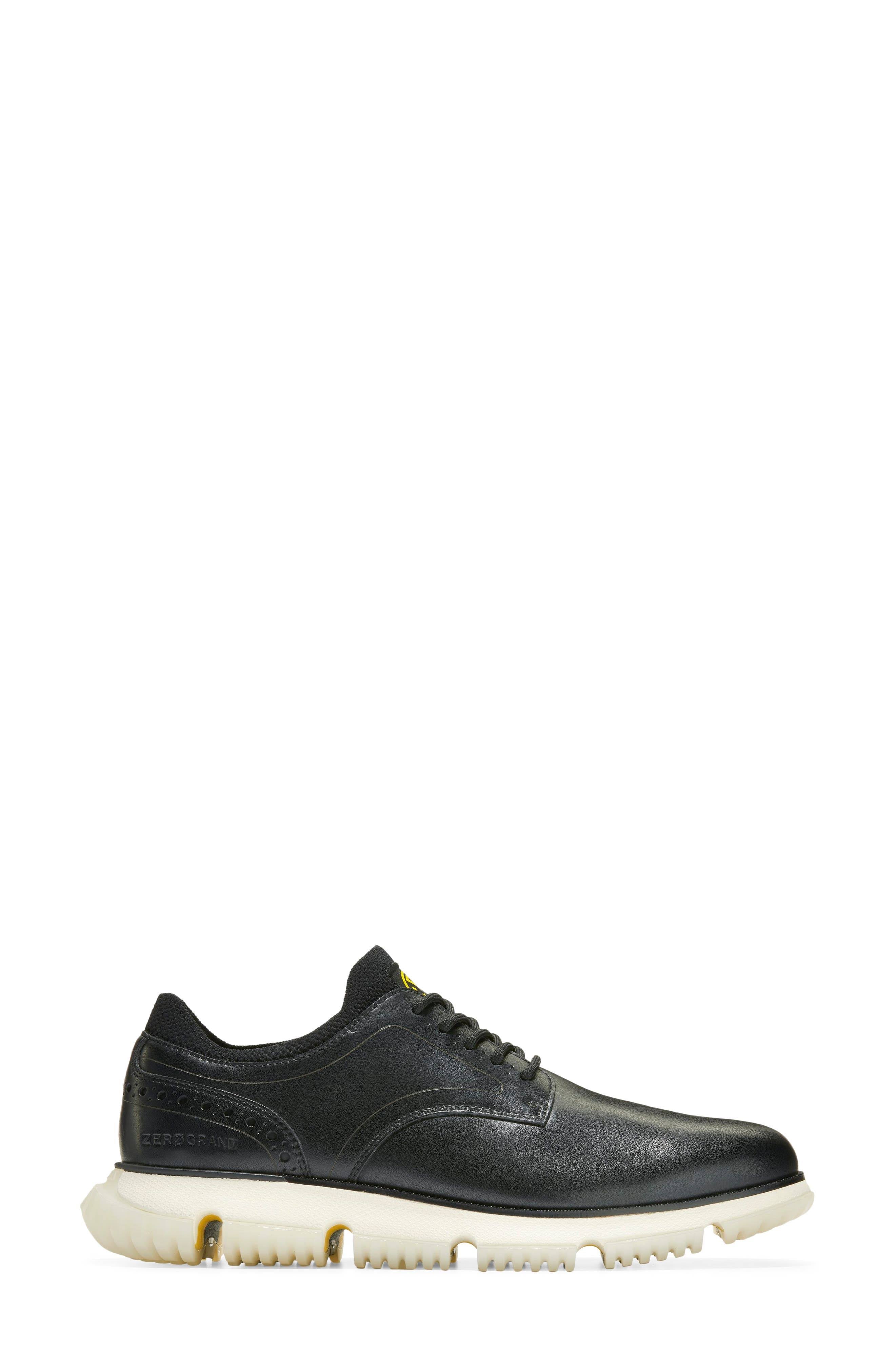 Black Plain Toe Derby Shoes W129