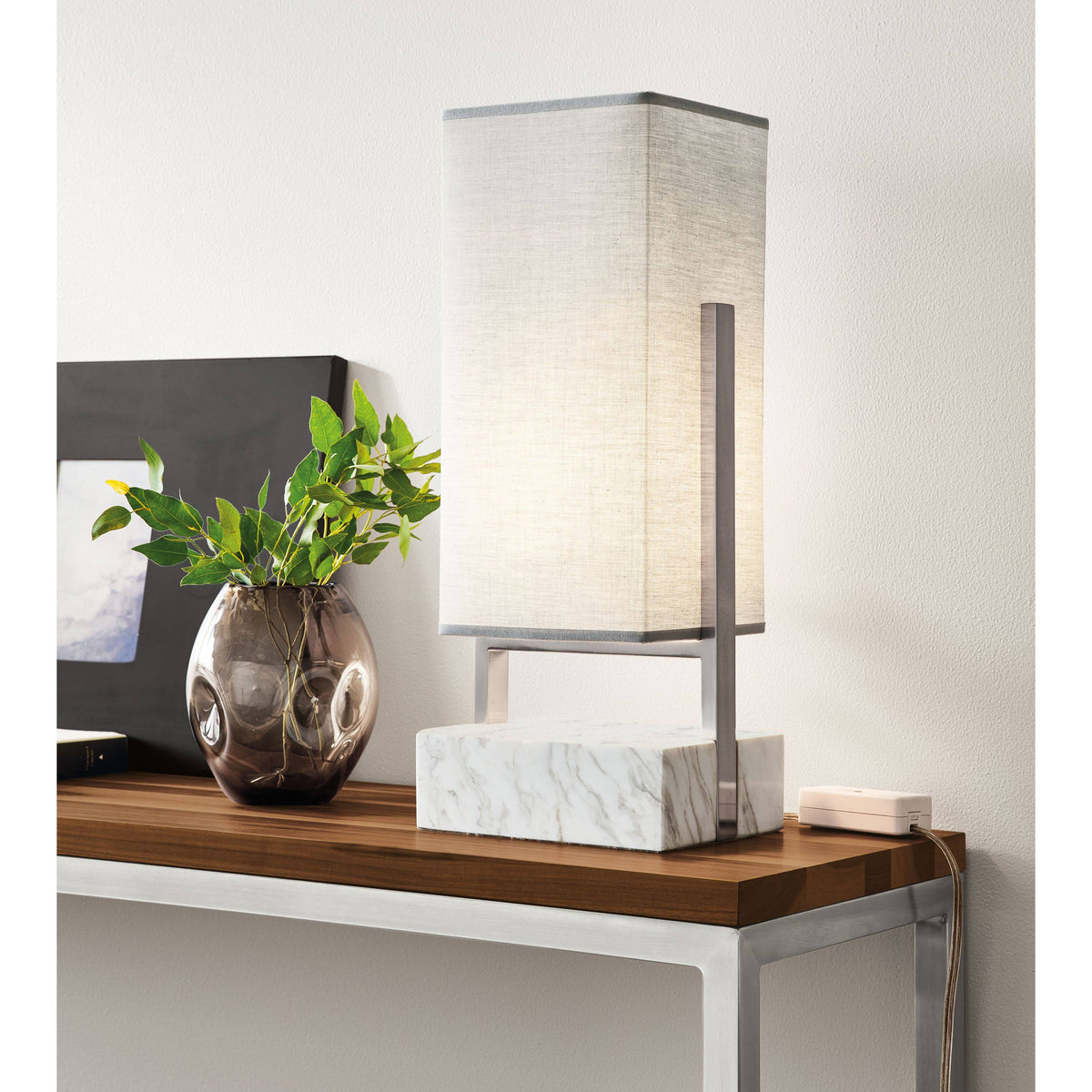 White Oak Parsons Console Table L741