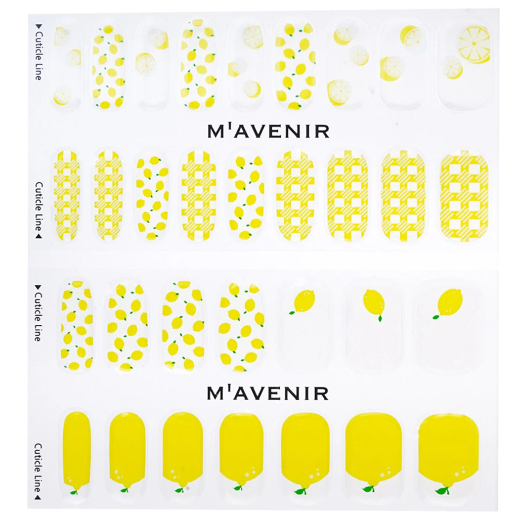 Yellow Lemon Drop Nail Sticker 32pcs B6656