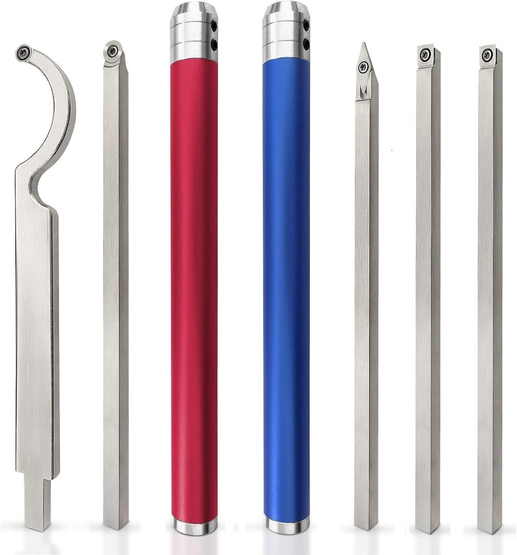 7pc Carbide Woodturning Tools with Detachable Alloy Handle G737