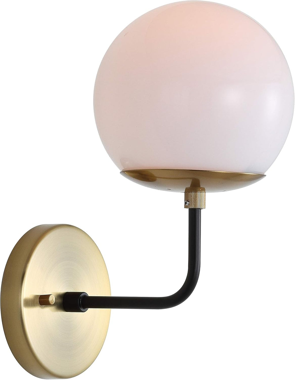 Brass Gold and Black Wall Sconce I5011