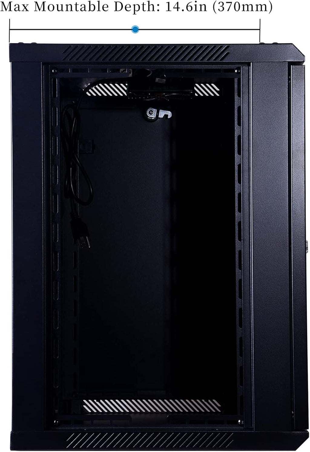 9U Wall Mount Server Cabinet Network Rack Enclosure, Black J2734