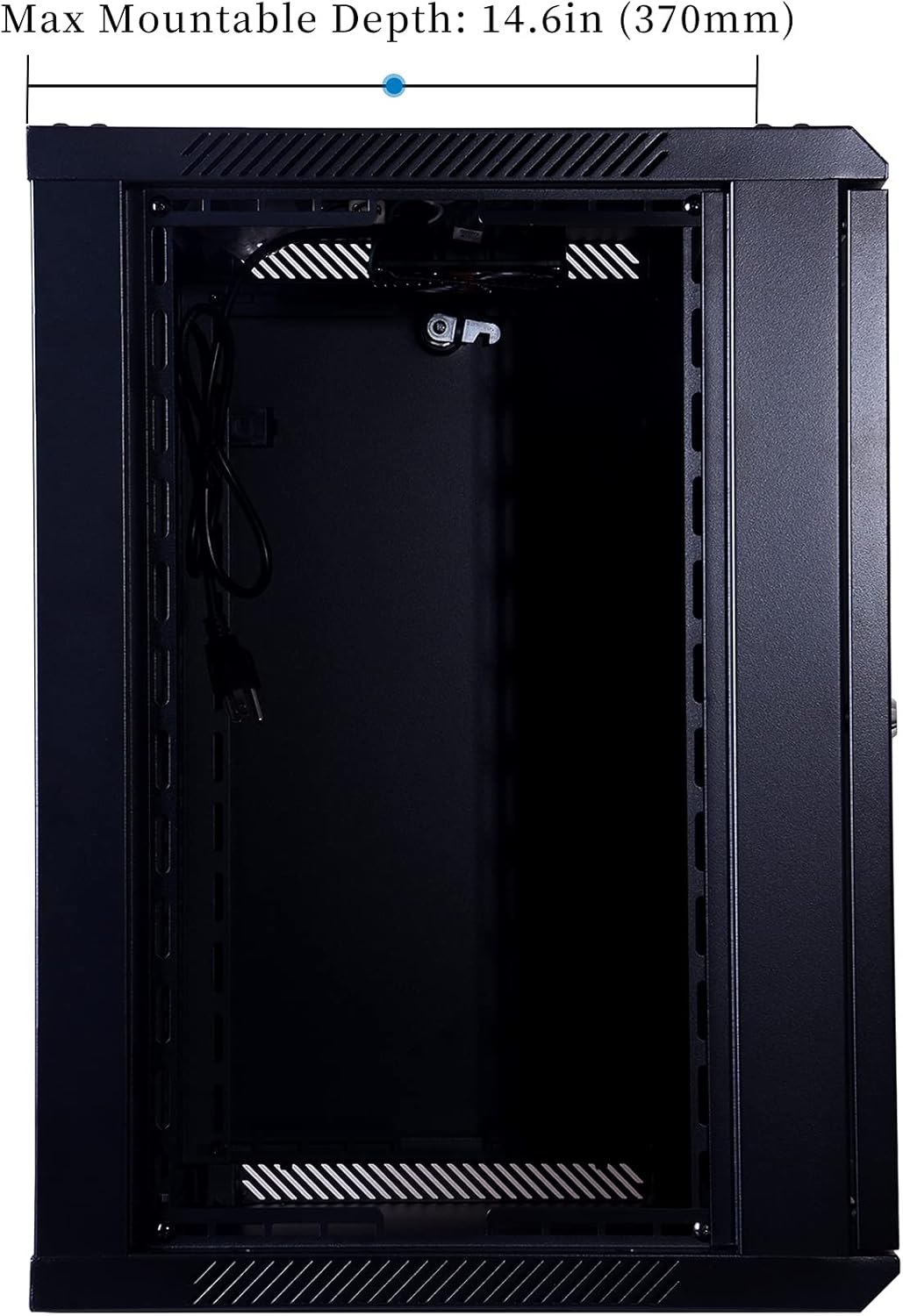 9U Wall Mount Server Cabinet Network Rack Enclosure, Black J2734