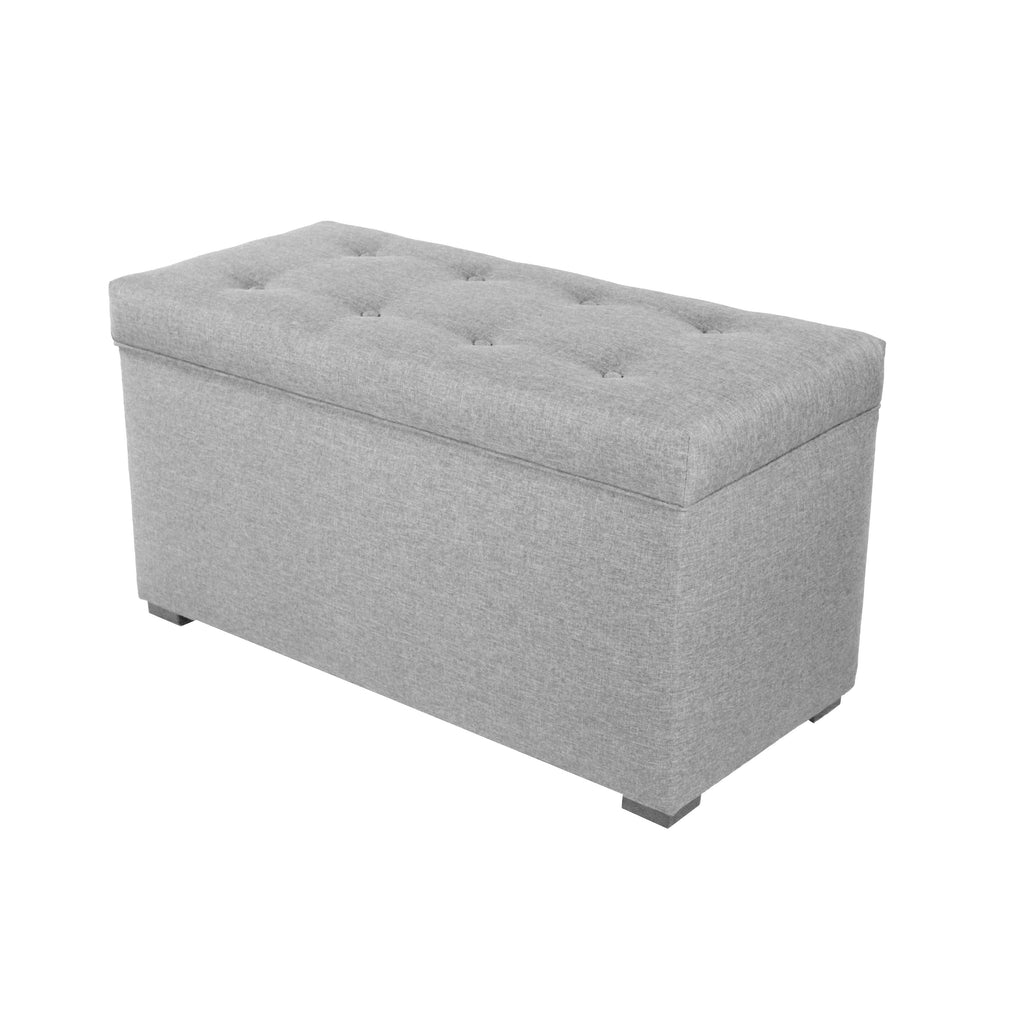 Beige Tufted Storage Bench O72295