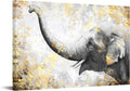 Gold and Grey Framed Elephant Canvas Print 24x36inches Y12132