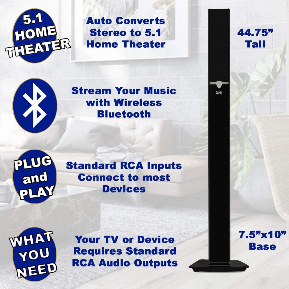 Tower 5.1 Bluetooth Speaker System F108186