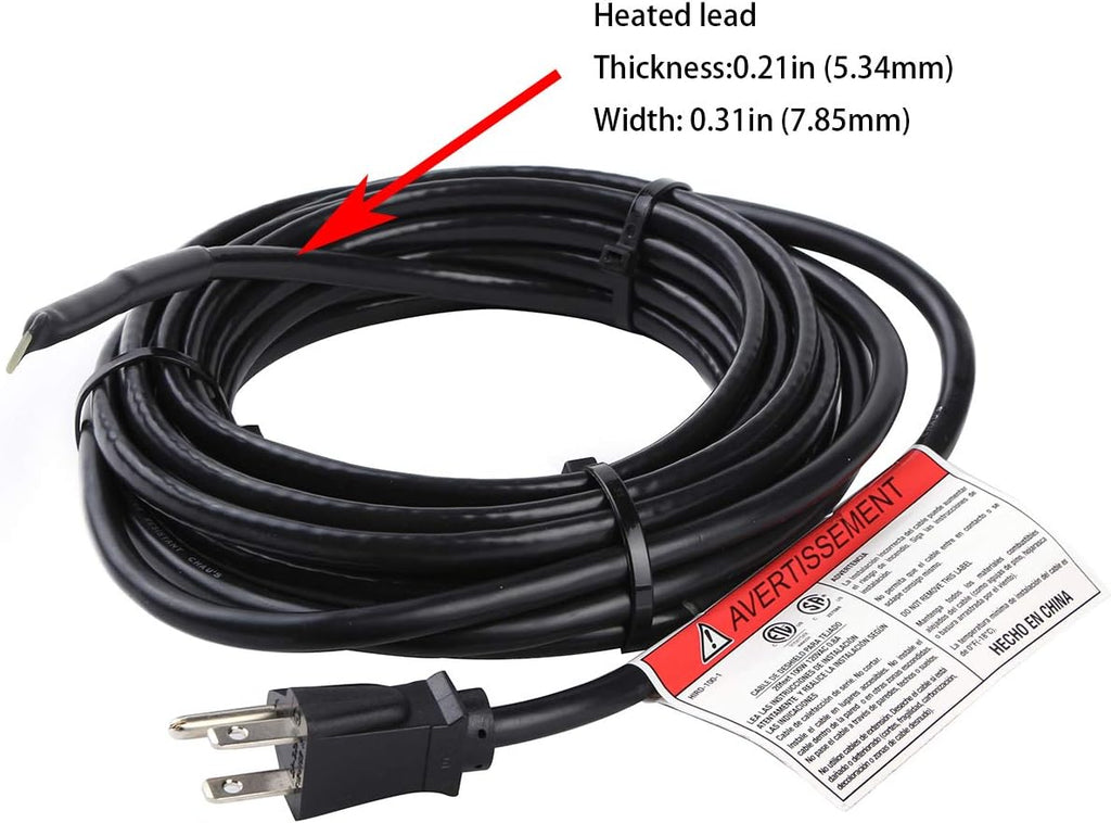 Roof & Gutter Snow De-Icing Cable, 200 feet, 5 Watts Per Foot U166