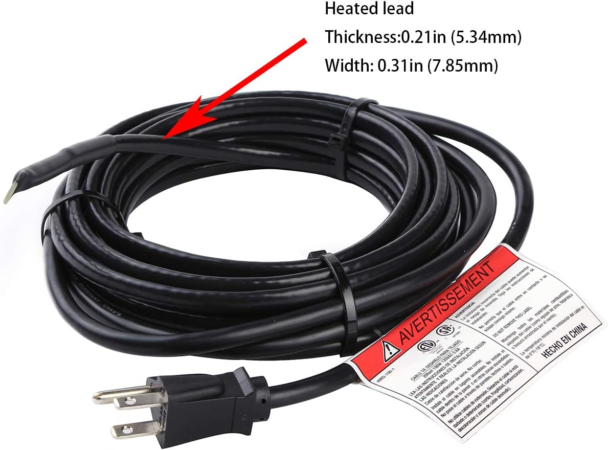 Roof & Gutter Snow De-Icing Cable, 200 feet, 5 Watts Per Foot U166