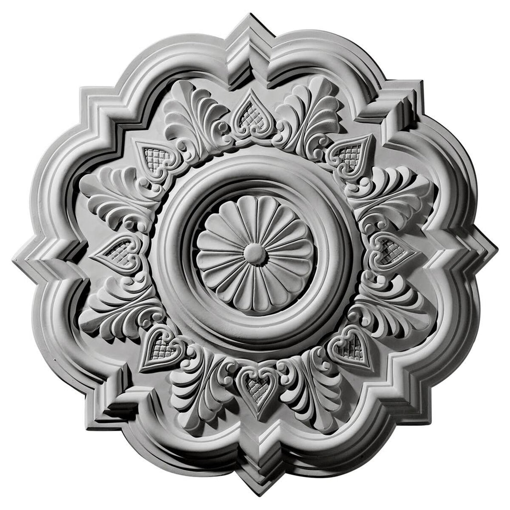 20 1/4x22OD x 1 1/2x22P Ceiling Medallion Hand-Painted Rust T80767
