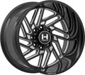 20x12 8x6.5 Blade Cut Black Wheel M44390