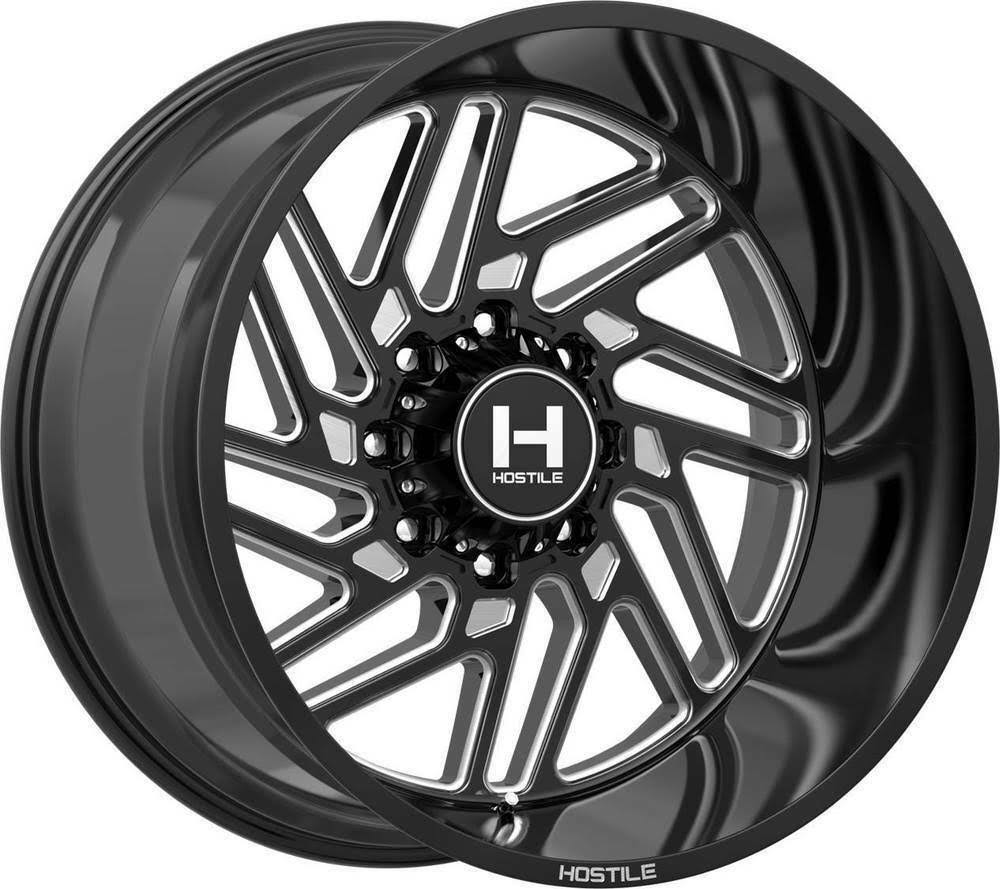 20x12 8x6.5 Blade Cut Black Wheel M44390