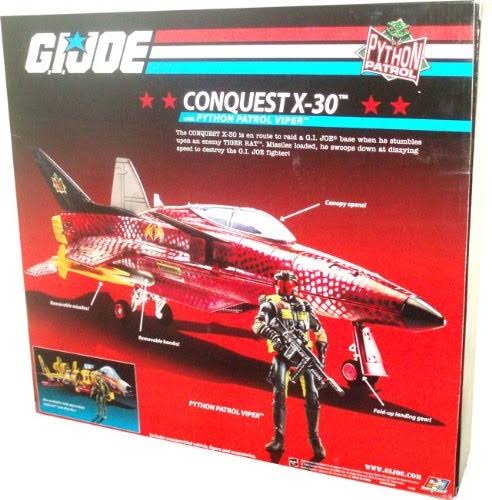 Conquest X-30 Vehicle Set with Openable Canopy, Removable Missiles, Removable Bombs A48716