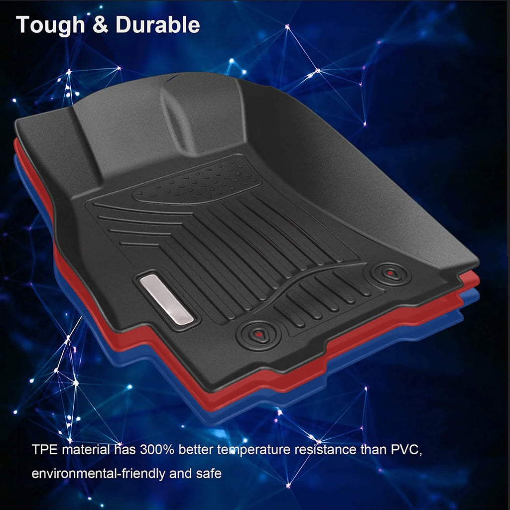 3 Piece TPE Rubber Floor Mats for Subaru Outback & Legacy Full Set All-Weather I100
