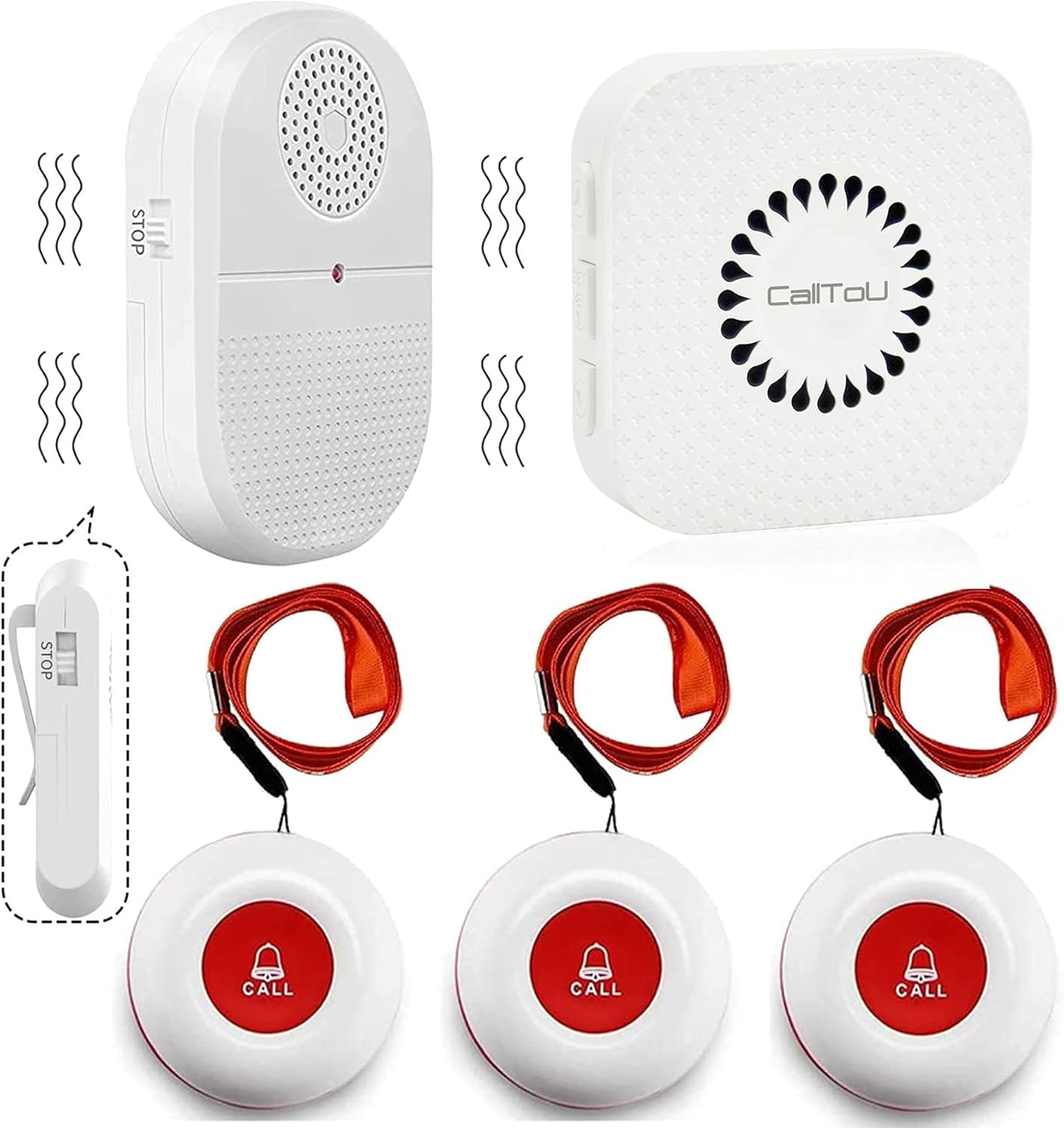 Wireless Caregiver Pager Call Bell System Alert Device X968