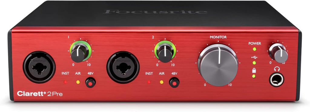 Audio Interface Bundle with Closed-Back Studio Headphones and XLR Cables Y870623