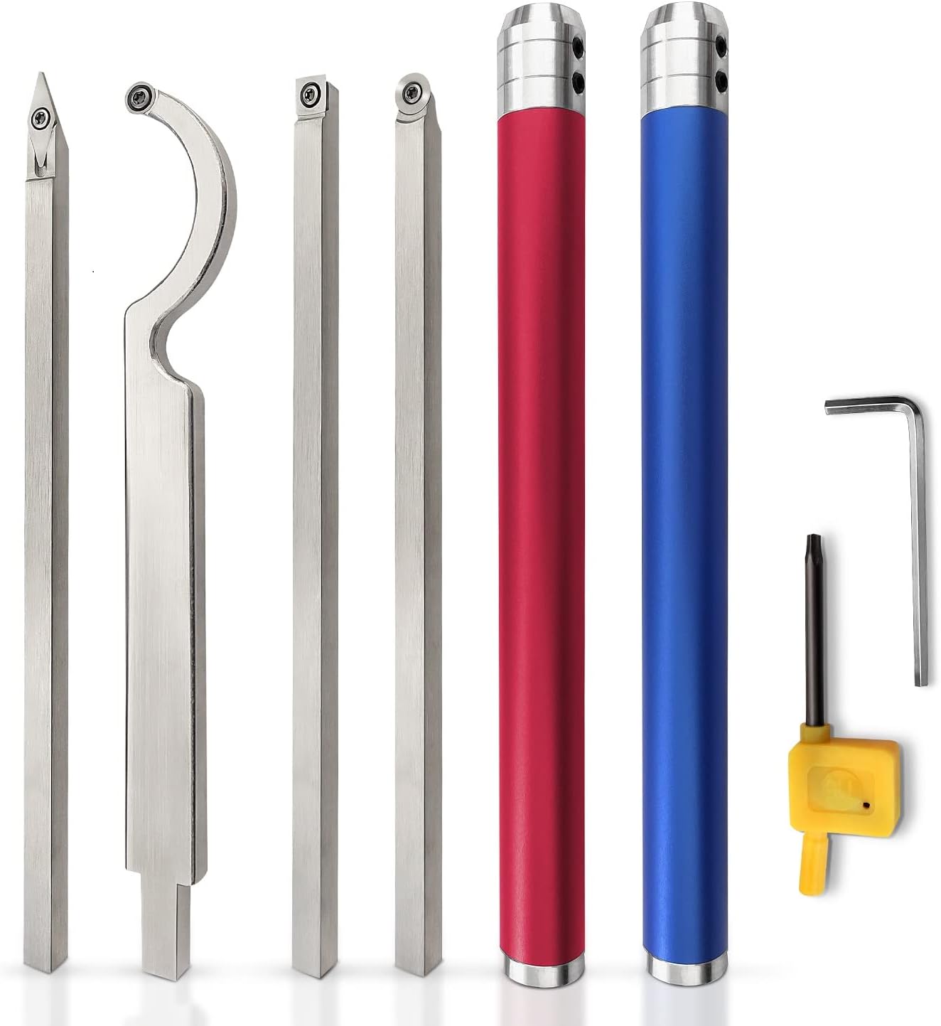 7pc Carbide Woodturning Tools with Detachable Alloy Handle G737
