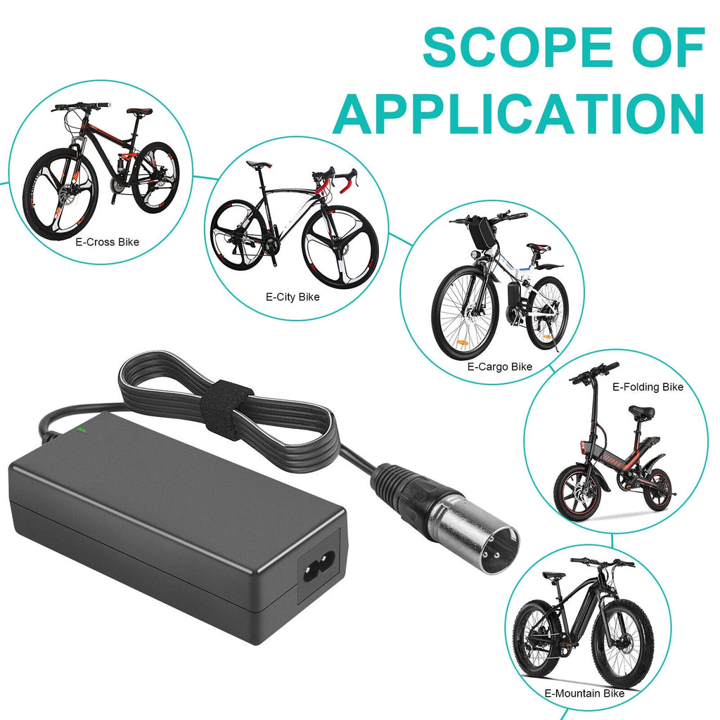 XLR Male Charger 54.6V 2A 110W Li-ion Battery F53869