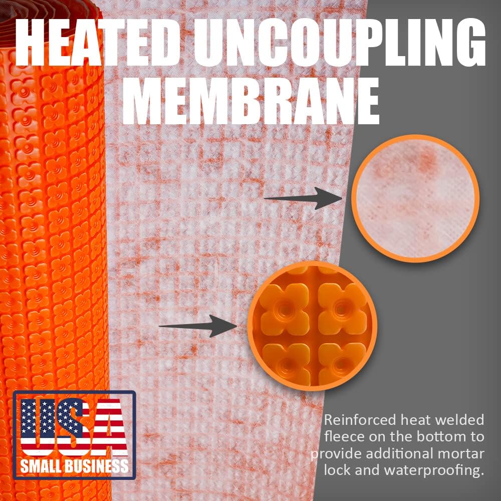 Heated Floor Uncoupling Membrane 54 SQFT G3788