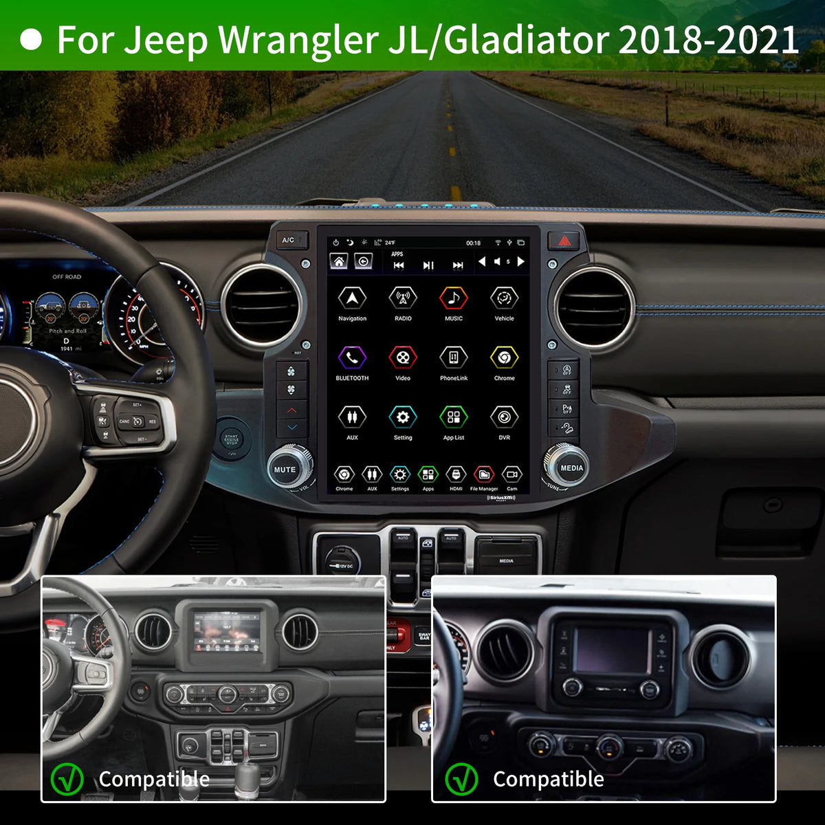 12.1 inch Touch Screen Car Radio Stereo with Apple Carplay V8884
