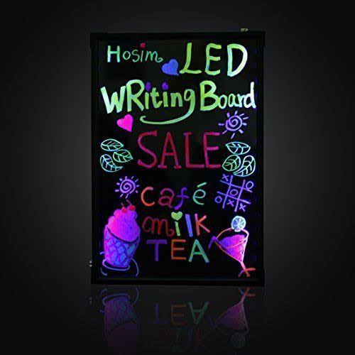 LED Message Writing Board with 8 Colors Markers O1734