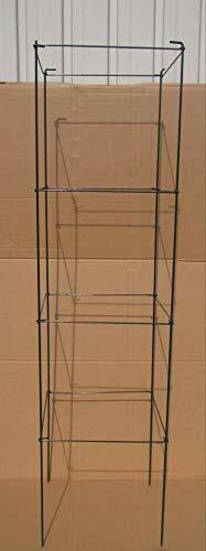 Green Square Folding Tomato Cage Plant Support Tower 12 inch by 46 inch, Pack of 5 Sets V194418